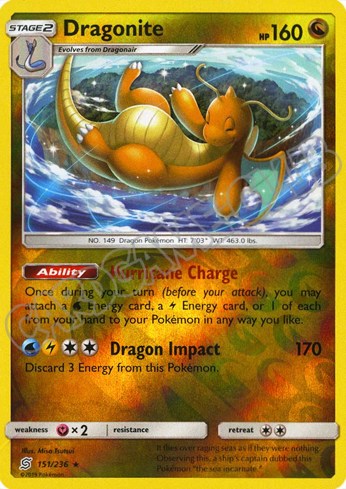 150 / 236 Dragonair non comune foil reverse (EN) -NEAR MINT-