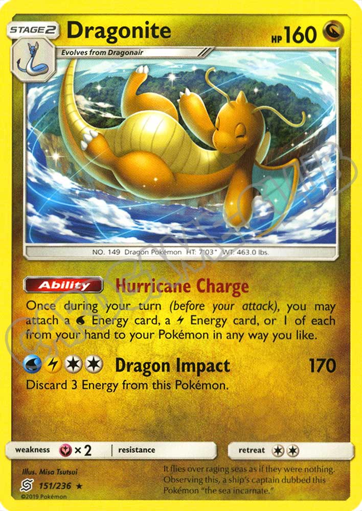 151 / 236 Dragonite rara normale (EN) -NEAR MINT-
