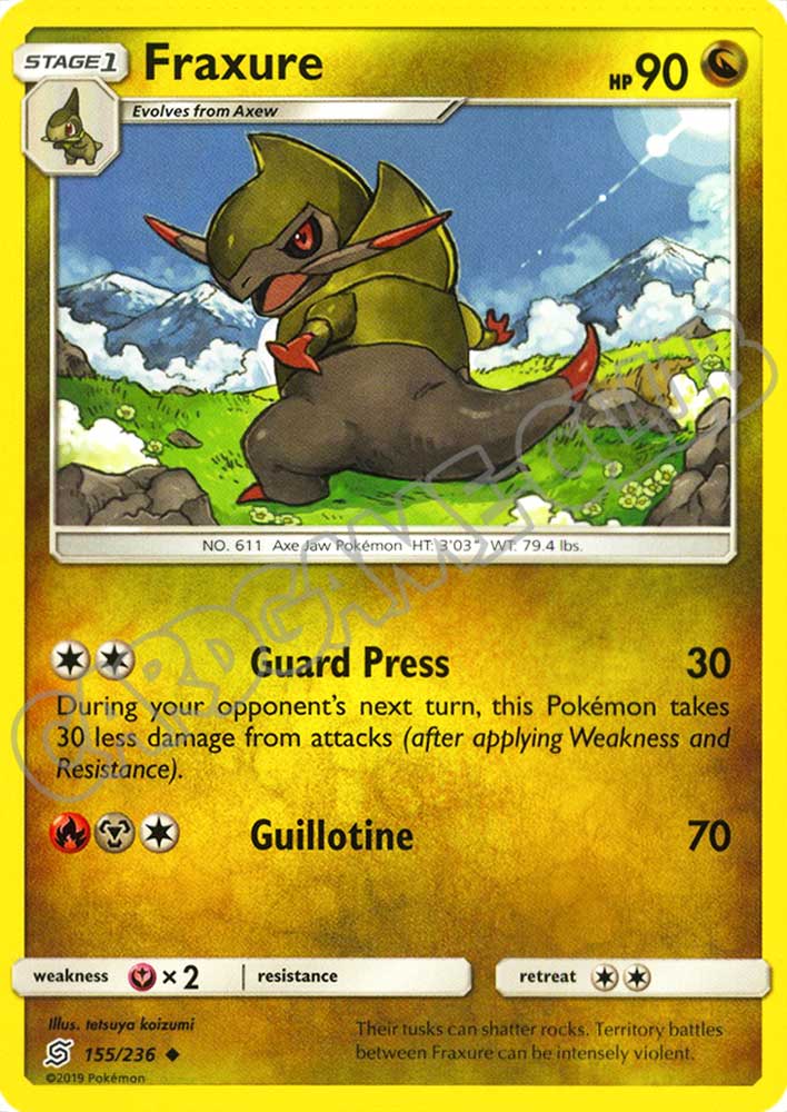 155 / 236 Fraxure non comune normale (EN) -NEAR MINT-