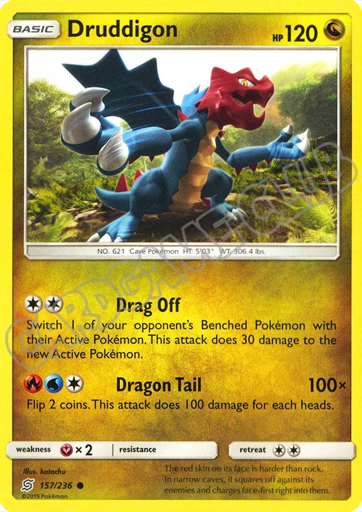 157 / 236 Druddigon comune normale (EN) -NEAR MINT-