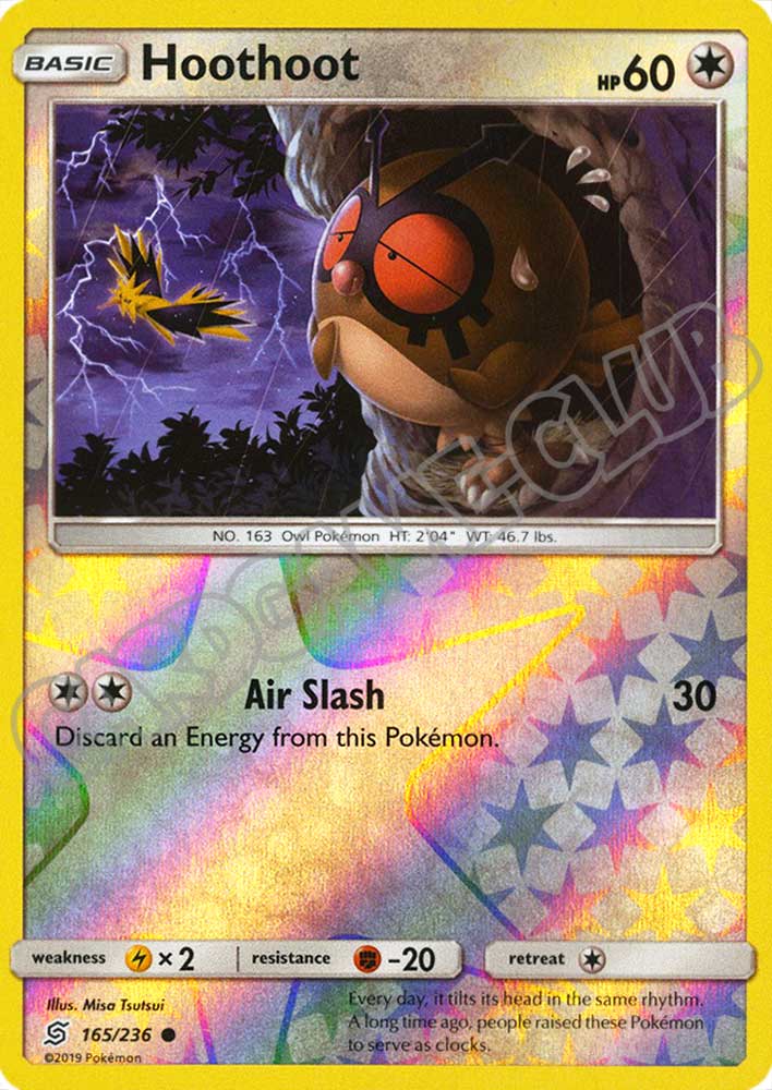 165 / 236 Hoothoot comune foil reverse (EN) -NEAR MINT-