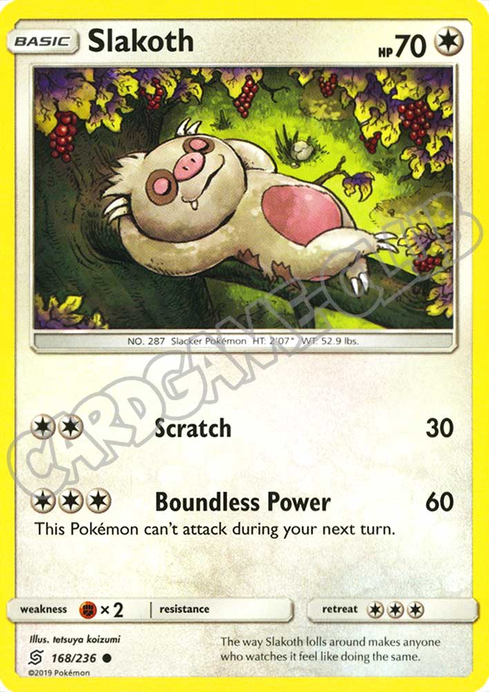 168 / 236 Slakoth comune normale (EN) -NEAR MINT-