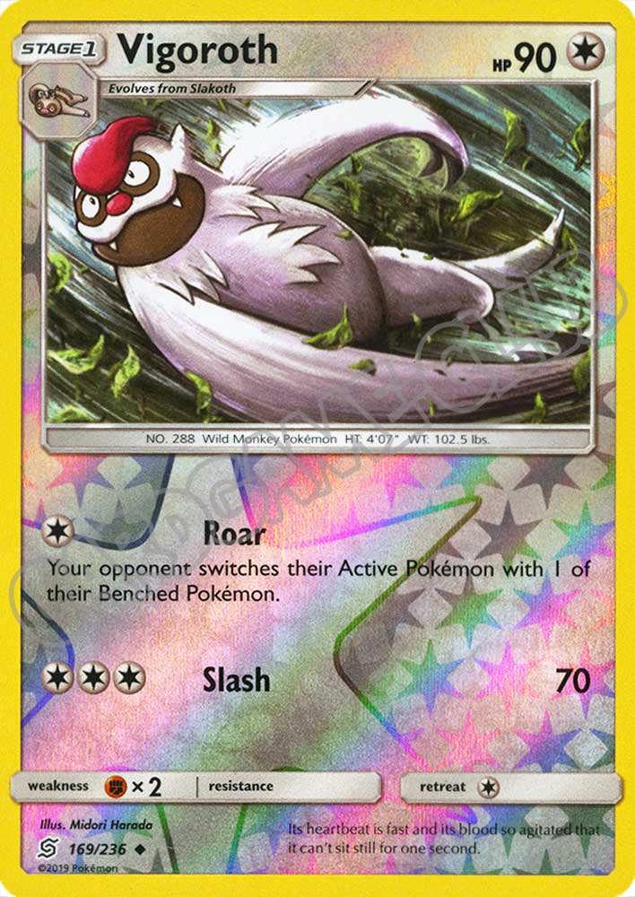 169 / 236 Vigoroth non comune foil reverse (EN) -NEAR MINT-