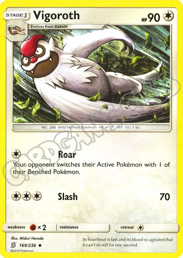 169 / 236 Vigoroth non comune normale (EN) -NEAR MINT-