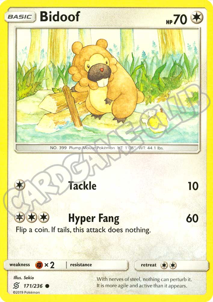 171 / 236 Bidoof comune normale (EN) -NEAR MINT-