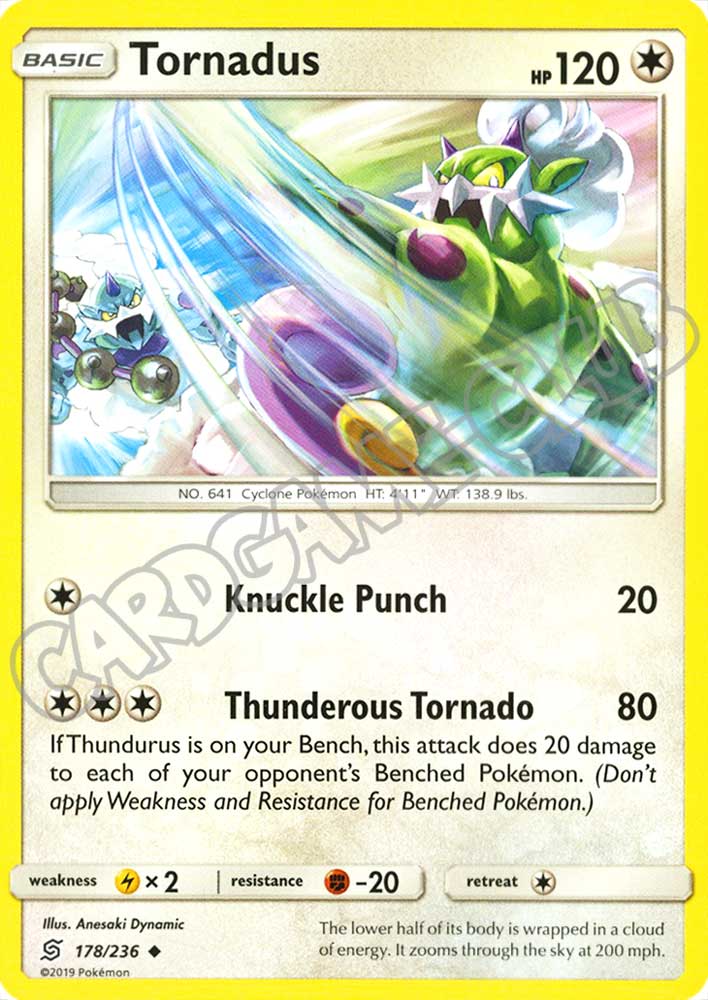 178 / 236 Tornadus non comune normale (EN) -NEAR MINT-