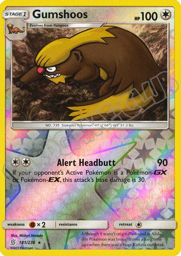 181 / 236 Gumshoos rara foil reverse (EN) -NEAR MINT-