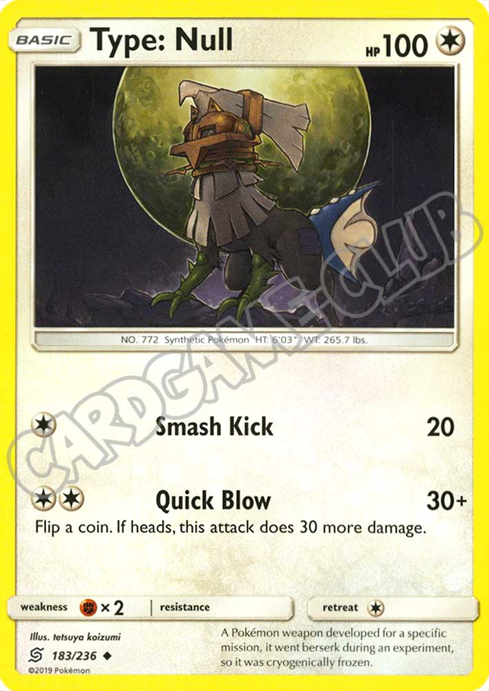 183 / 236 Type: Null non comune normale (EN) -NEAR MINT-