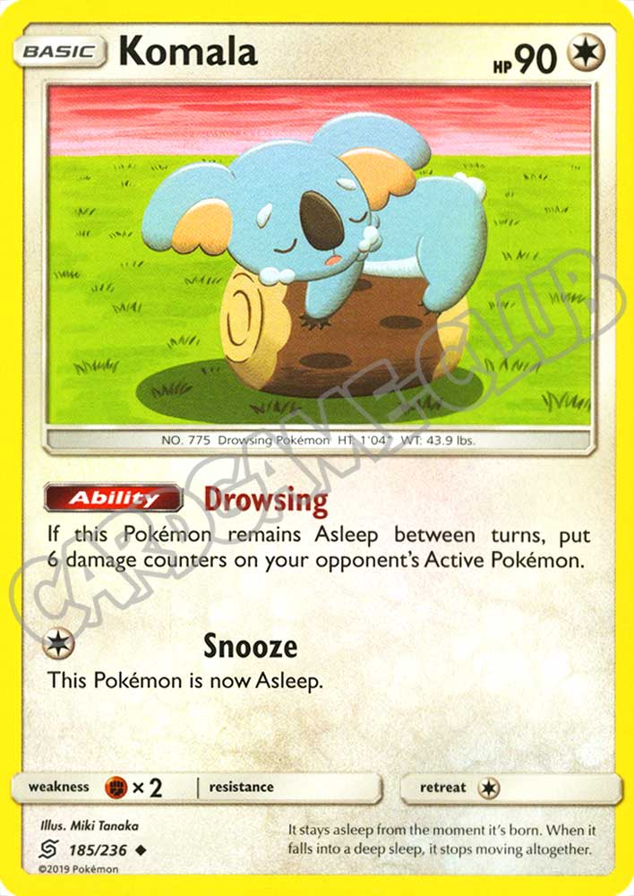 185 / 236 Komala non comune normale (EN) -NEAR MINT-