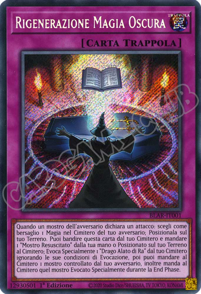 BLAR-IT001 Rigenerazione Magia Oscura rara segreta 1a Edizione (IT) -NEAR MINT-