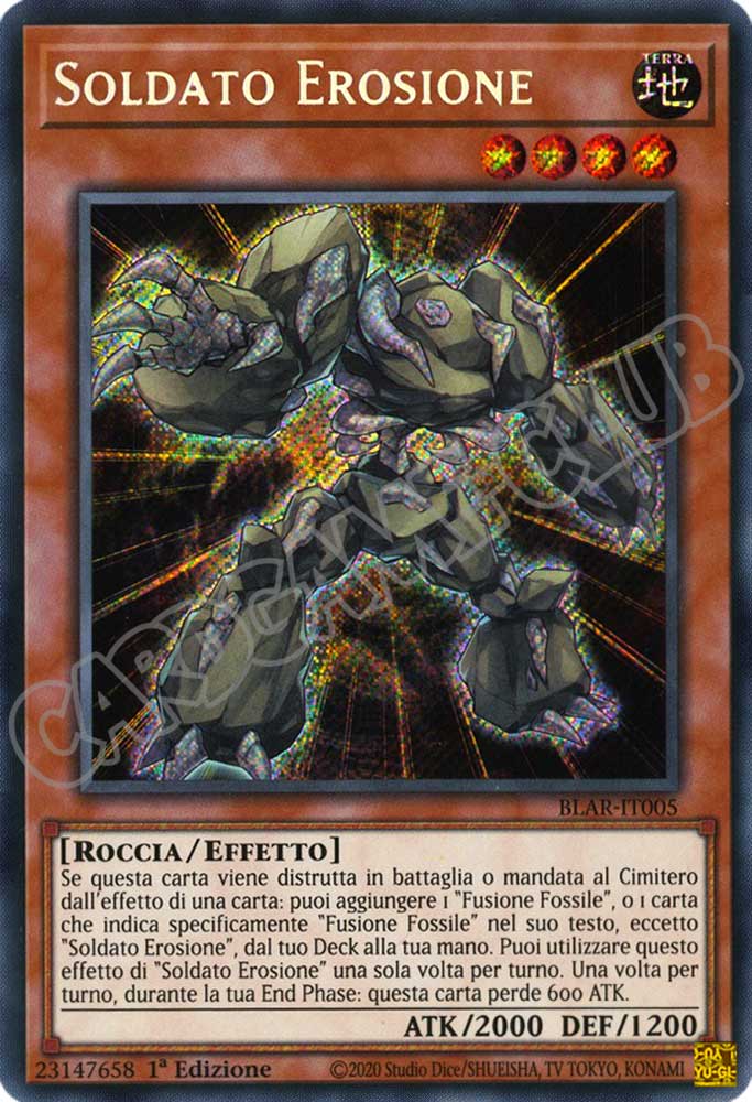 BLAR-IT005 Soldato Erosione rara segreta 1a Edizione (IT) -NEAR MINT-
