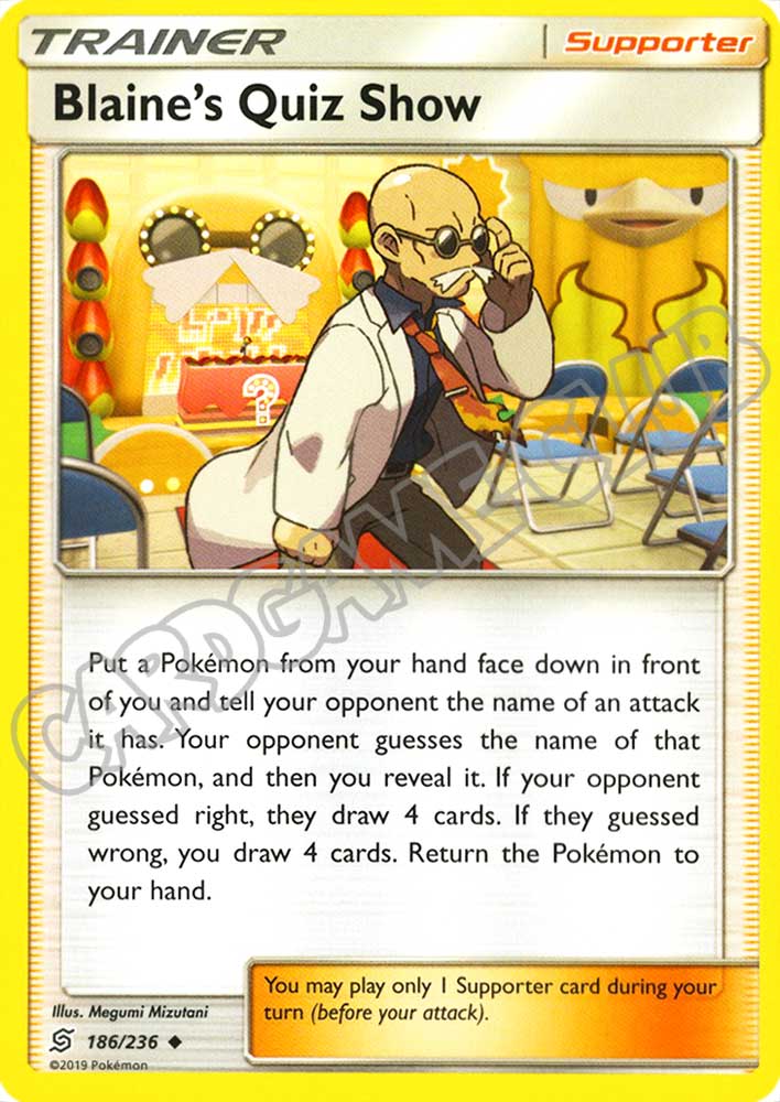 186 / 236 Blaine's Quiz Show non comune normale (EN) -NEAR MINT-