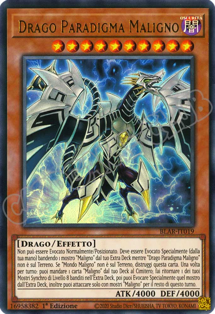 BLAR-IT019 Drago Paradigma Maligno ultra rara 1a Edizione (IT) -NEAR MINT-