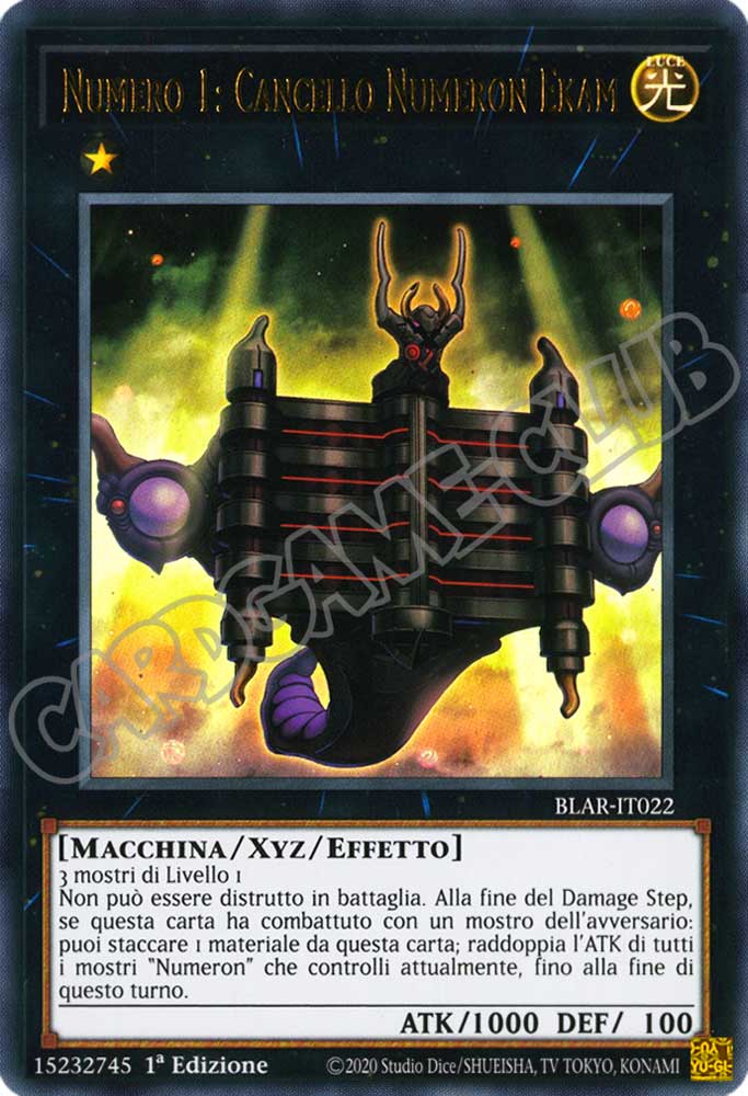 BLAR-IT022 Numero 1: Cancello Numeron Ekam ultra rara 1a Edizione (IT) -NEAR MINT-
