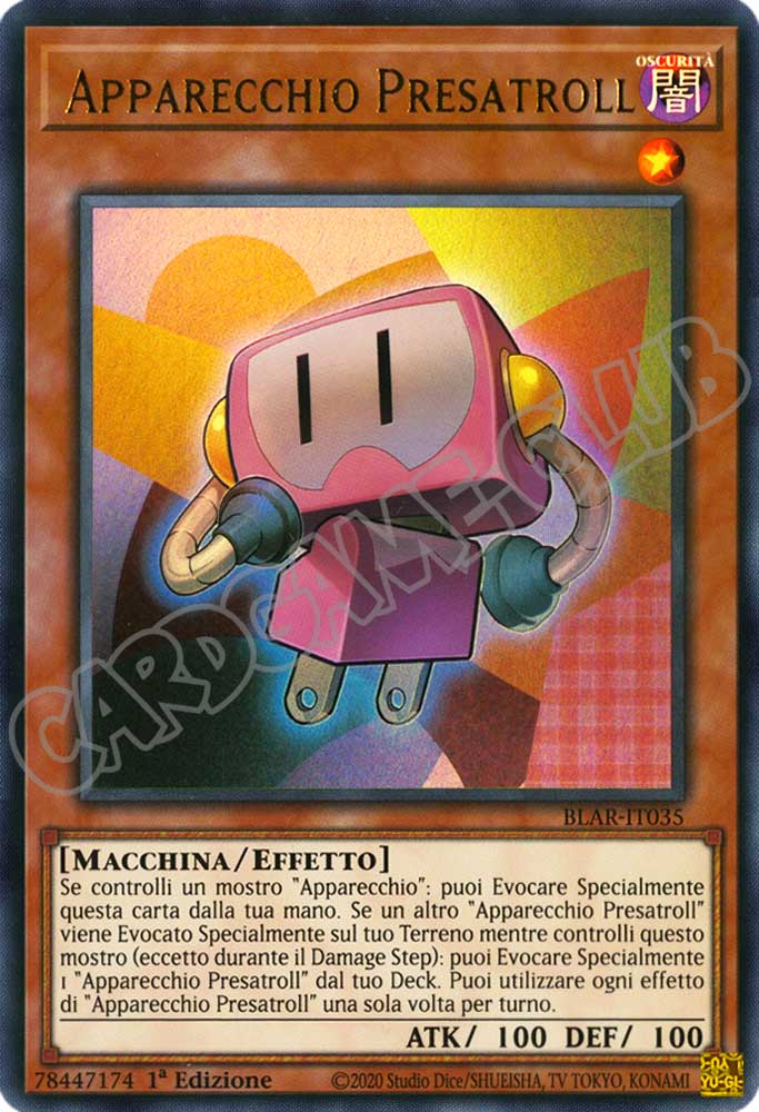 BLAR-IT035 Apparecchio Presatroll ultra rara 1a Edizione (IT) -NEAR MINT-