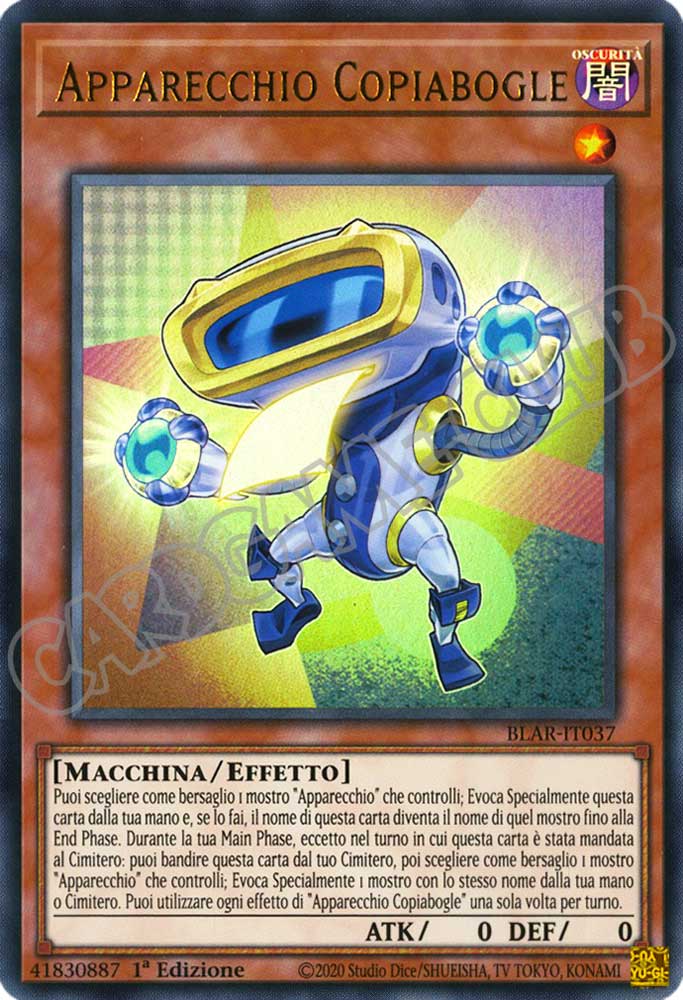 BLAR-IT037 Apparecchio Copiabogle ultra rara 1a Edizione (IT) -NEAR MINT-