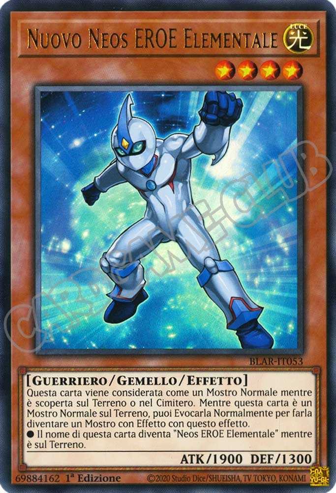 BLAR-IT053 Nuovo Neos EROE Elementale ultra rara 1a Edizione (IT) -NEAR MINT-