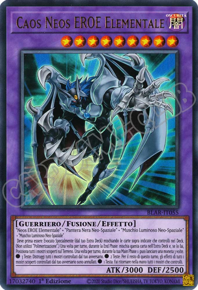 BLAR-IT055 Caos Neos EROE Elementale ultra rara 1a Edizione (IT) -NEAR MINT-