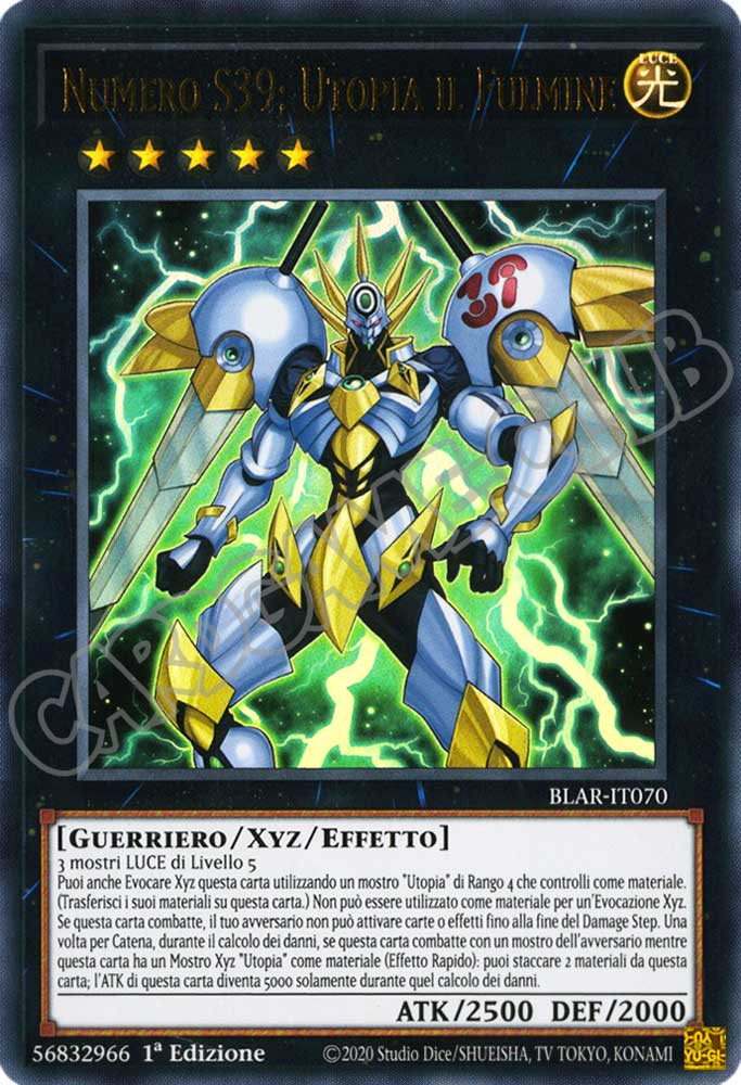 BLAR-IT070 Numero S39: Utopia il Fulmine ultra rara 1a Edizione (IT) -NEAR MINT-