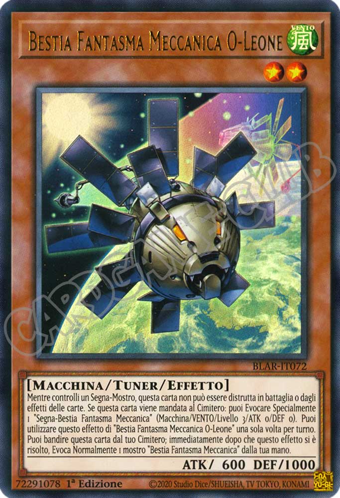 BLAR-IT072 Bestia Fantasma Meccanica O-Leone ultra rara 1a Edizione (IT) -NEAR MINT-