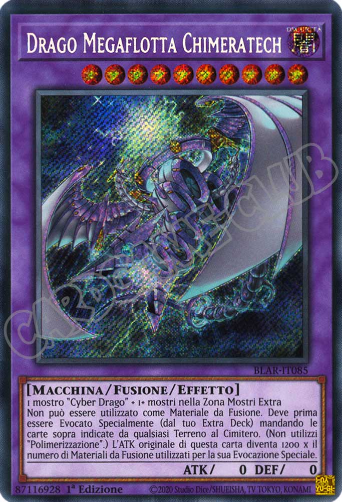 BLAR-IT085 Drago Megaflotta Chimeratech rara segreta 1a Edizione (IT) -NEAR MINT-