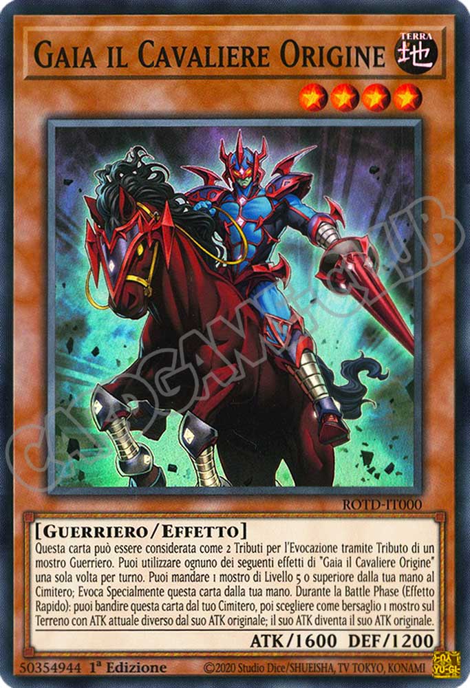 ROTD-IT000 Gaia il Cavaliere Origine super rara 1a Edizione (IT) -NEAR MINT-