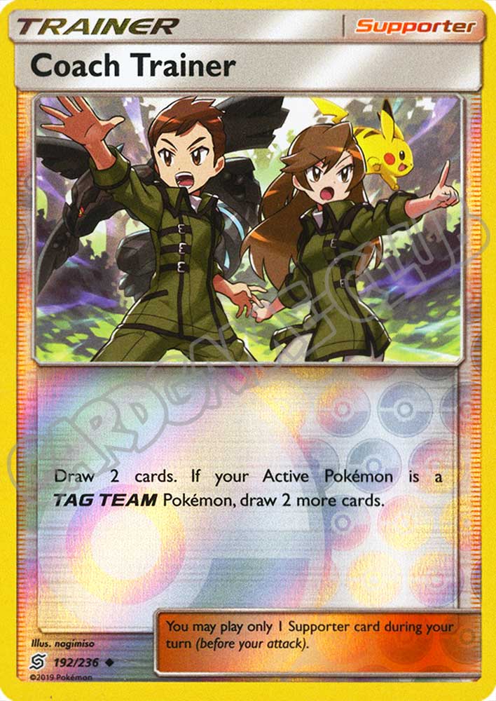 192 / 236 Coach Trainer non comune foil reverse (EN) -NEAR MINT-