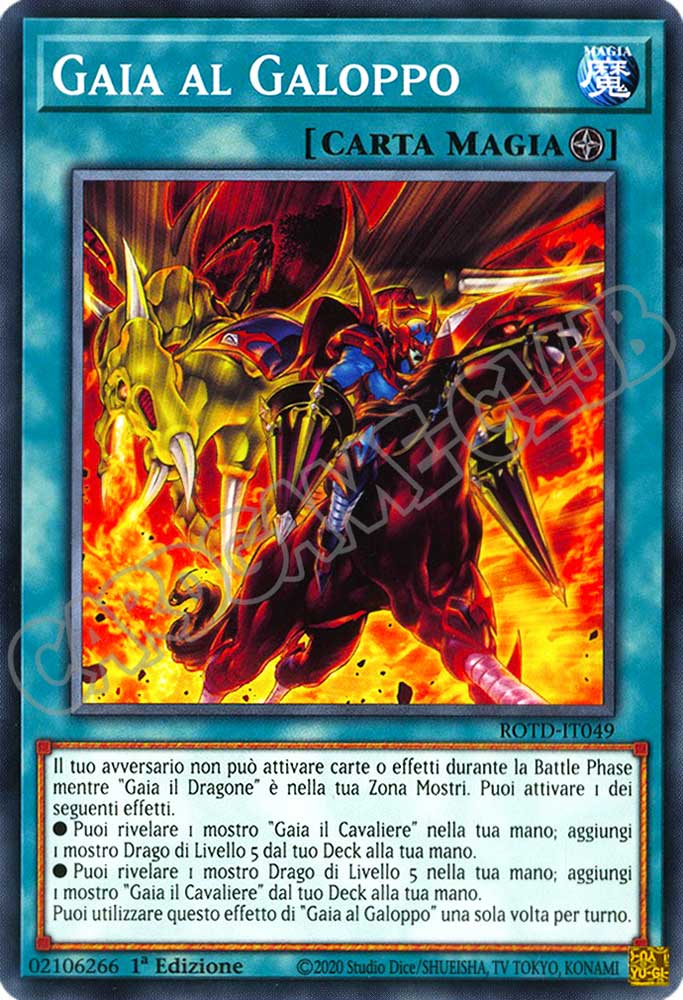 ROTD-IT049 Gaia al Galoppo comune 1a Edizione (IT) -NEAR MINT-