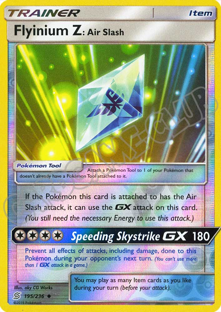 195 / 236 Flyinium Z: Air Slash non comune foil reverse (EN) -NEAR MINT-