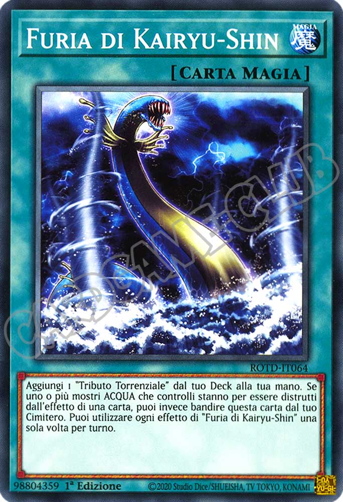 ROTD-IT064 Furia di Kairyu-Shin comune 1a Edizione (IT) -NEAR MINT-