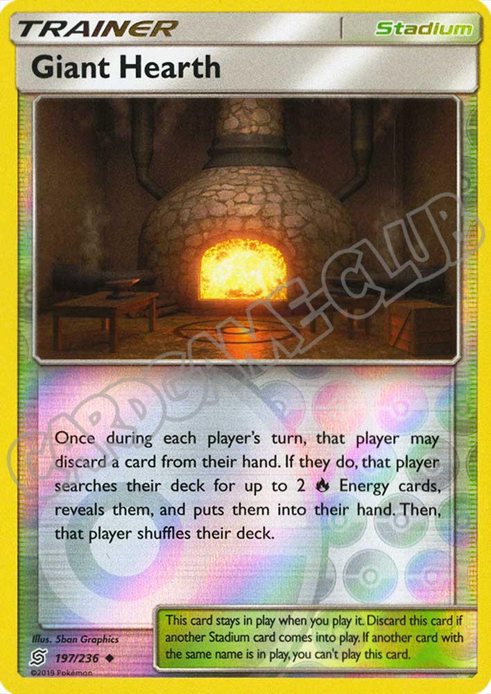 197 / 236 Giant Hearth non comune foil reverse (EN) -NEAR MINT-