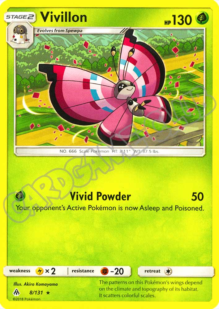 008 / 131 Vivillon rara normale (EN) -NEAR MINT-