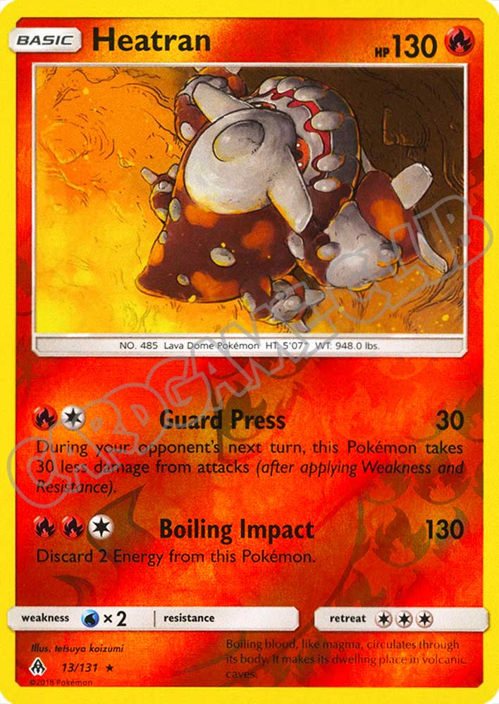013 / 131 Heatran rara foil reverse (EN) -NEAR MINT-