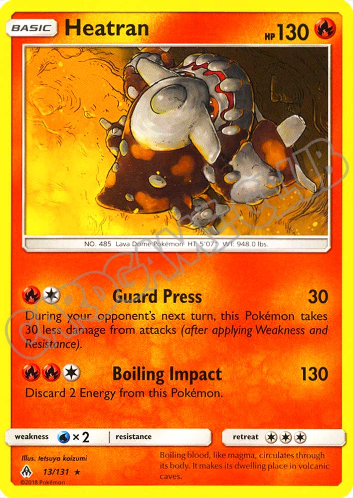 013 / 131 Heatran rara normale (EN) -NEAR MINT-