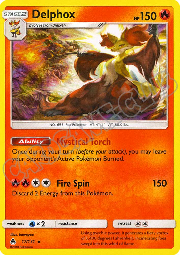 017 / 131 Delphox rara foil (EN) -NEAR MINT-
