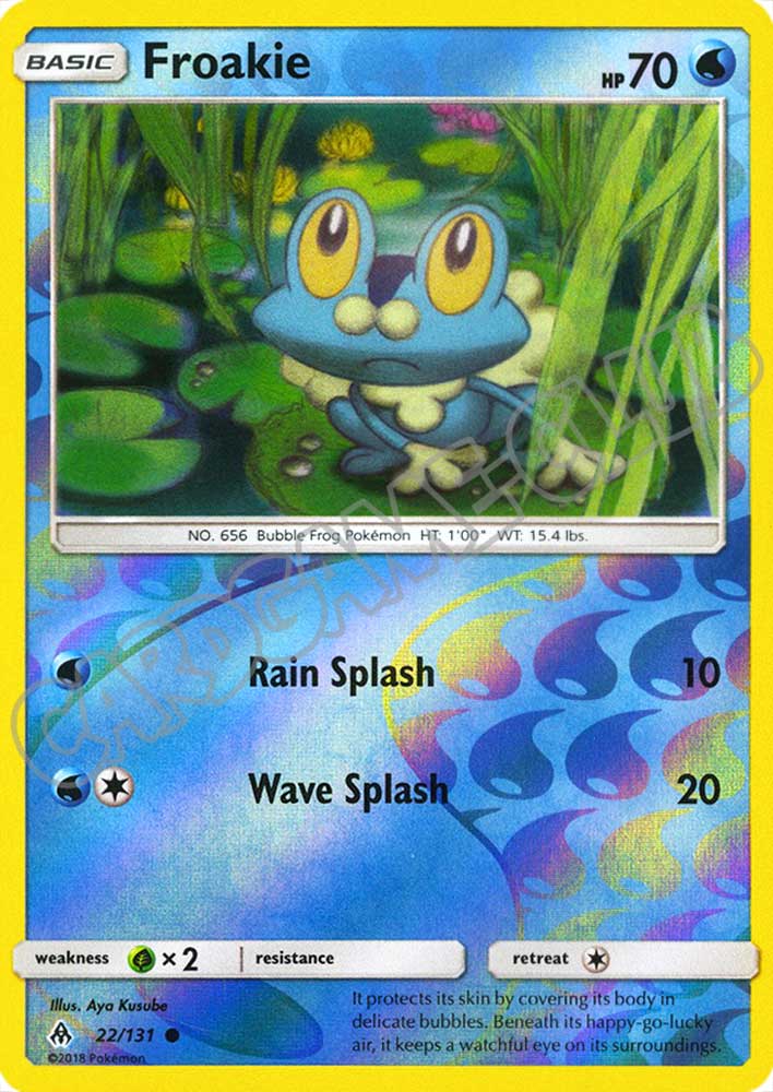 022 / 131 Froakie comune foil reverse (EN) -NEAR MINT-