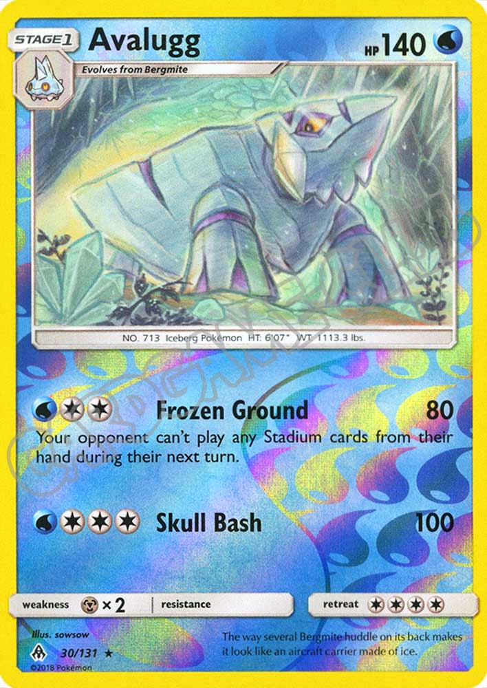 030 / 131 Avalugg rara foil reverse (EN) -NEAR MINT-