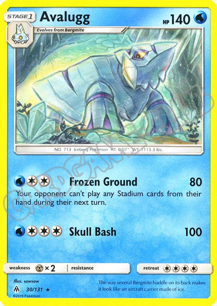 030 / 131 Avalugg rara normale (EN) -NEAR MINT-