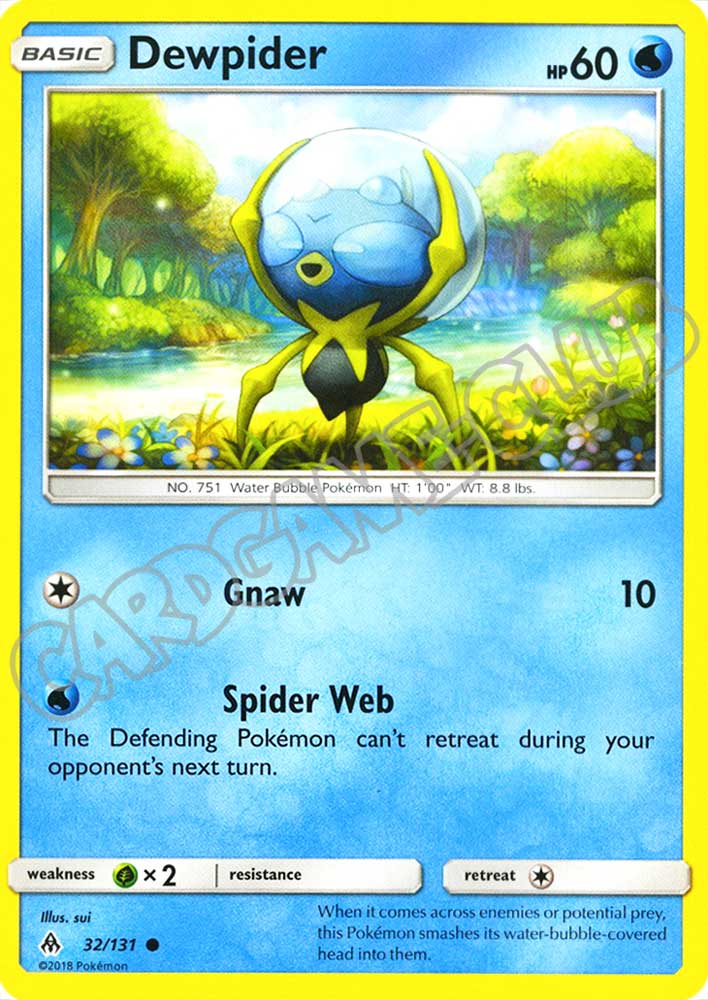 032 / 131 Dewpider comune normale (EN) -NEAR MINT-