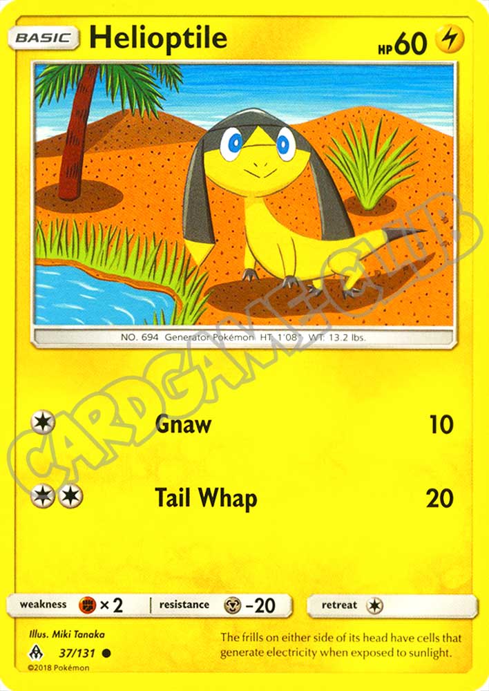 037 / 131 Helioptile comune normale (EN) -NEAR MINT-