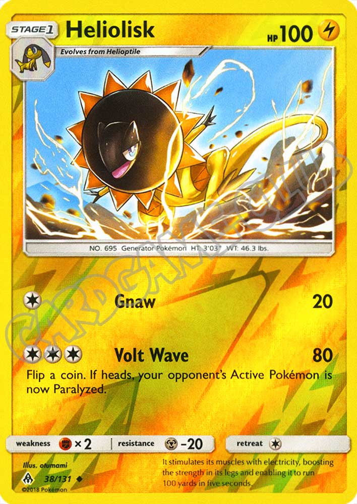 038 / 131 Heliolisk non comune foil reverse (EN) -NEAR MINT-