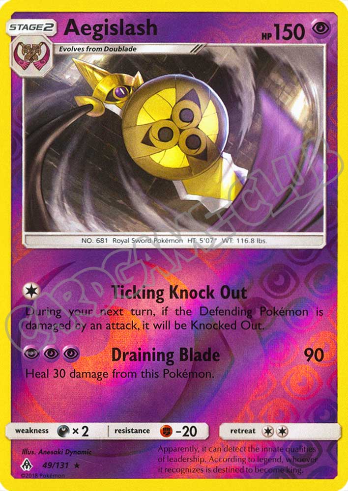 049 / 131 Aegislash rara foil reverse (EN) -NEAR MINT-