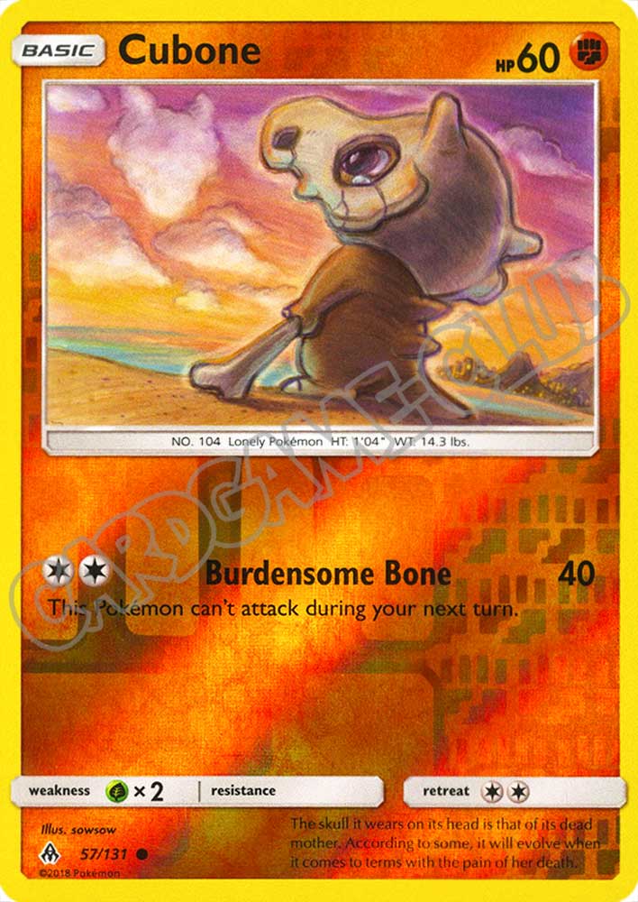057 / 131 Cubone comune foil reverse (EN) -NEAR MINT-