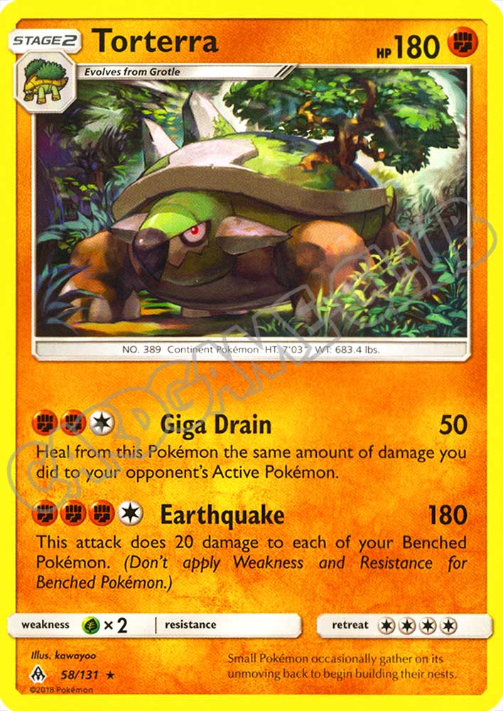 058 / 131 Torterra rara normale (EN) -NEAR MINT-