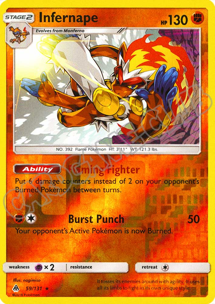 059 / 131 Infernape rara foil reverse (EN) -NEAR MINT-