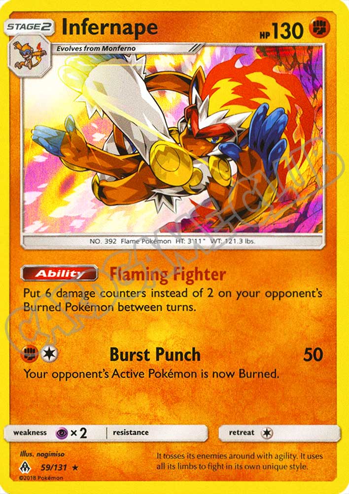 059 / 131 Infernape rara foil (EN) -NEAR MINT-