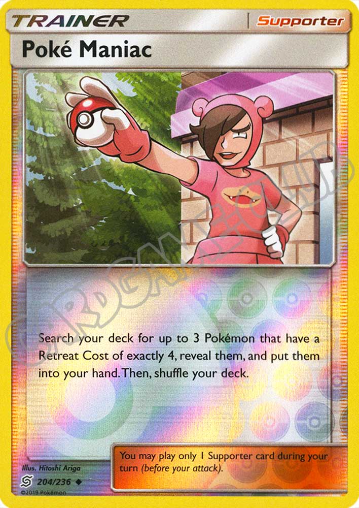 204 / 236 Poke' Maniac non comune foil reverse (EN) -NEAR MINT-