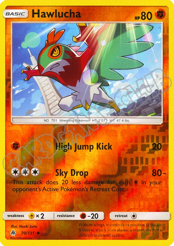 070 / 131 Hawlucha non comune foil reverse (EN) -NEAR MINT-