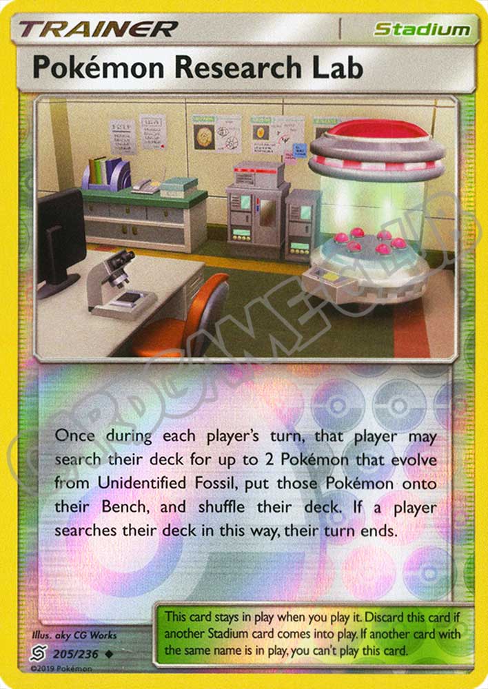 205 / 236 Pokemon Research Lab non comune foil reverse (EN) -NEAR MINT-