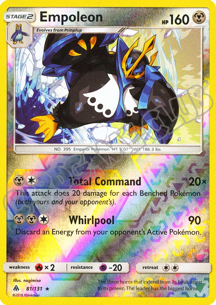 081 / 131 Empoleon rara foil reverse (EN) -NEAR MINT-